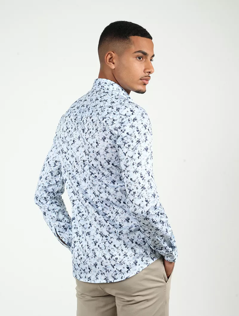 Chemise slim imprimé fleurs